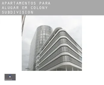 Apartamentos para alugar em  Colony Subdivision