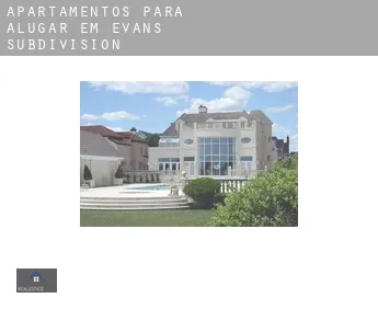 Apartamentos para alugar em  Evans Subdivision