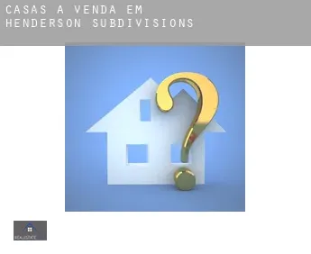 Casas à venda em  Henderson Subdivisions 1-4